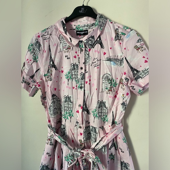 KARL LAGERFELD PARIS • Conversational Dress • Women’s - Picture 6 of 16